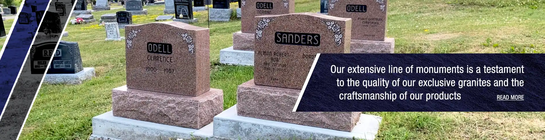 Premium granite memorials